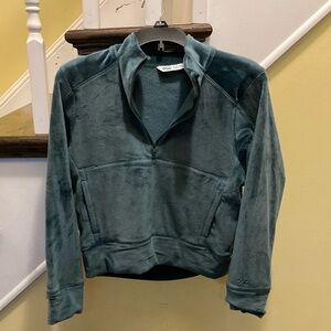 Teal Quarter-Zip Pullover